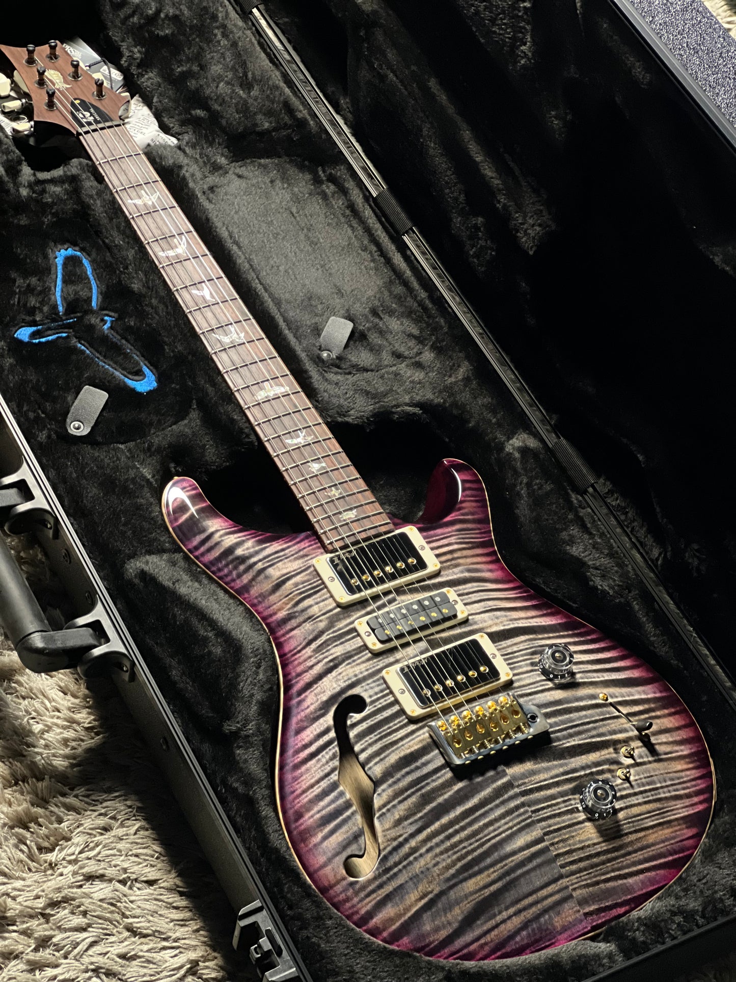 PRS 40th Anniversary Special Semi Hollow Limited Edition in Charcoal Purple Burst 0419137