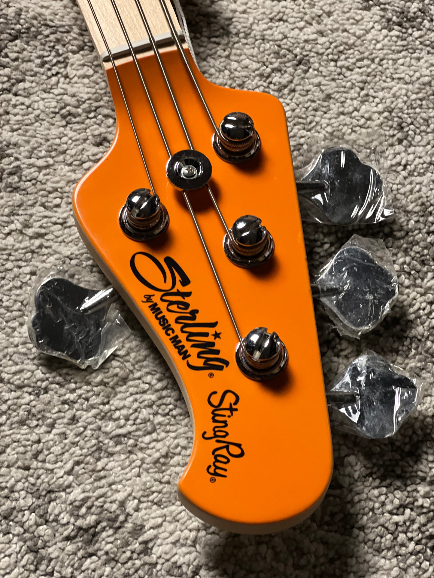 Sterling by Music Man Mike Herrera StingRay Bass in Orange Creamsicle