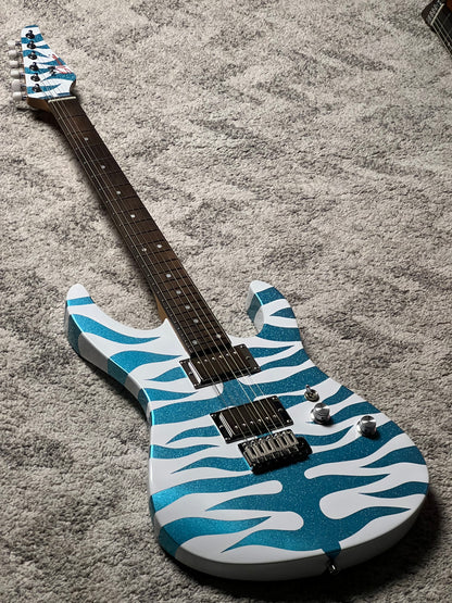 Dhatarattha Custom DST HH in Blue Tiger Sparkle with Rosewood FB