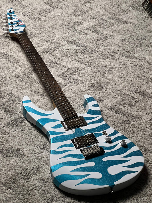 Dhatarattha Custom DST HH in Blue Tiger Sparkle with Rosewood FB