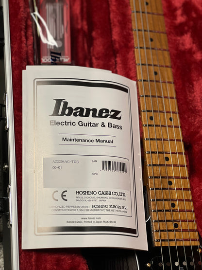 Ibanez Prestige AZ2204AG-TGB w/Case in Transparent Gray Burst F2533517