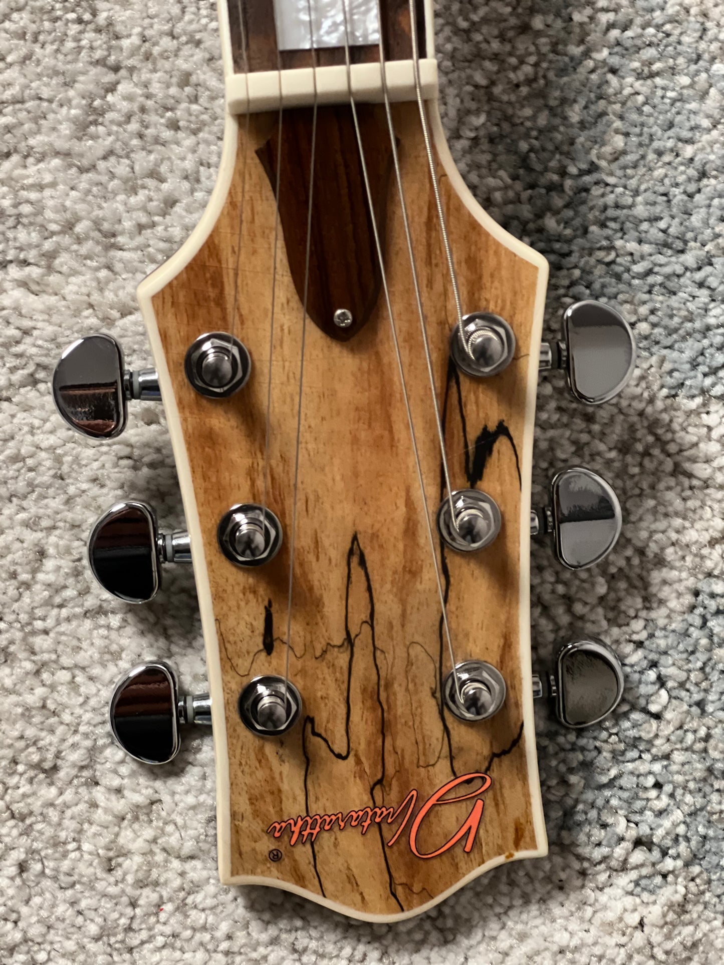 Dhatarattha Custom DLP with Exotic Spalted Flame Top in Natural Relic