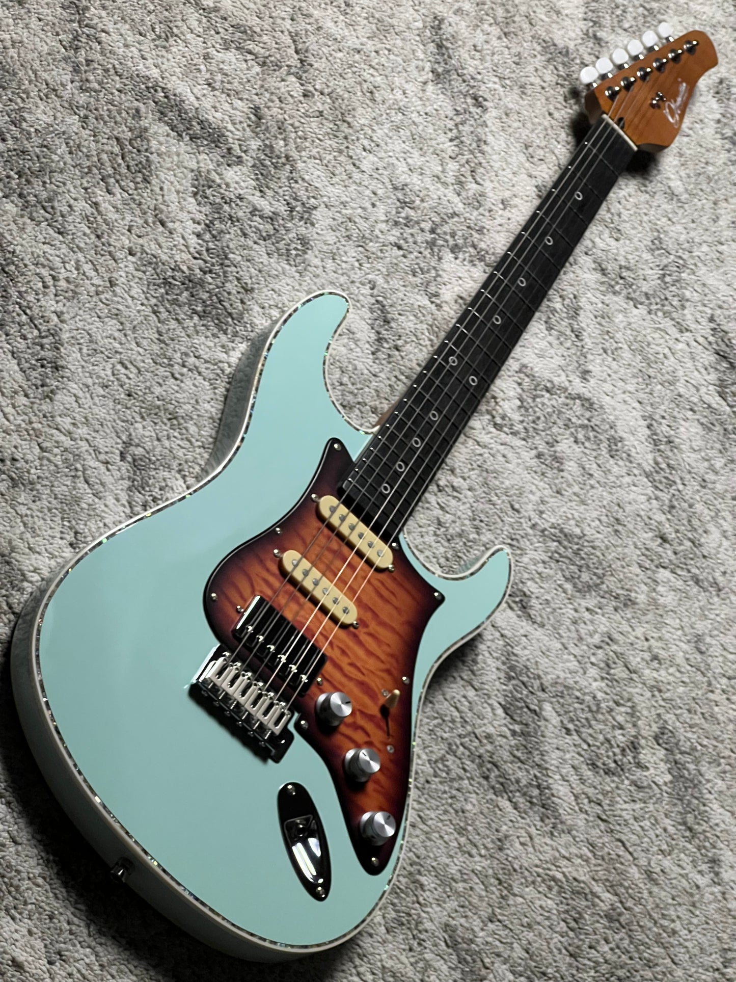 Dhatarattha Custom DST HSS in Surf Green with Rosewood FB