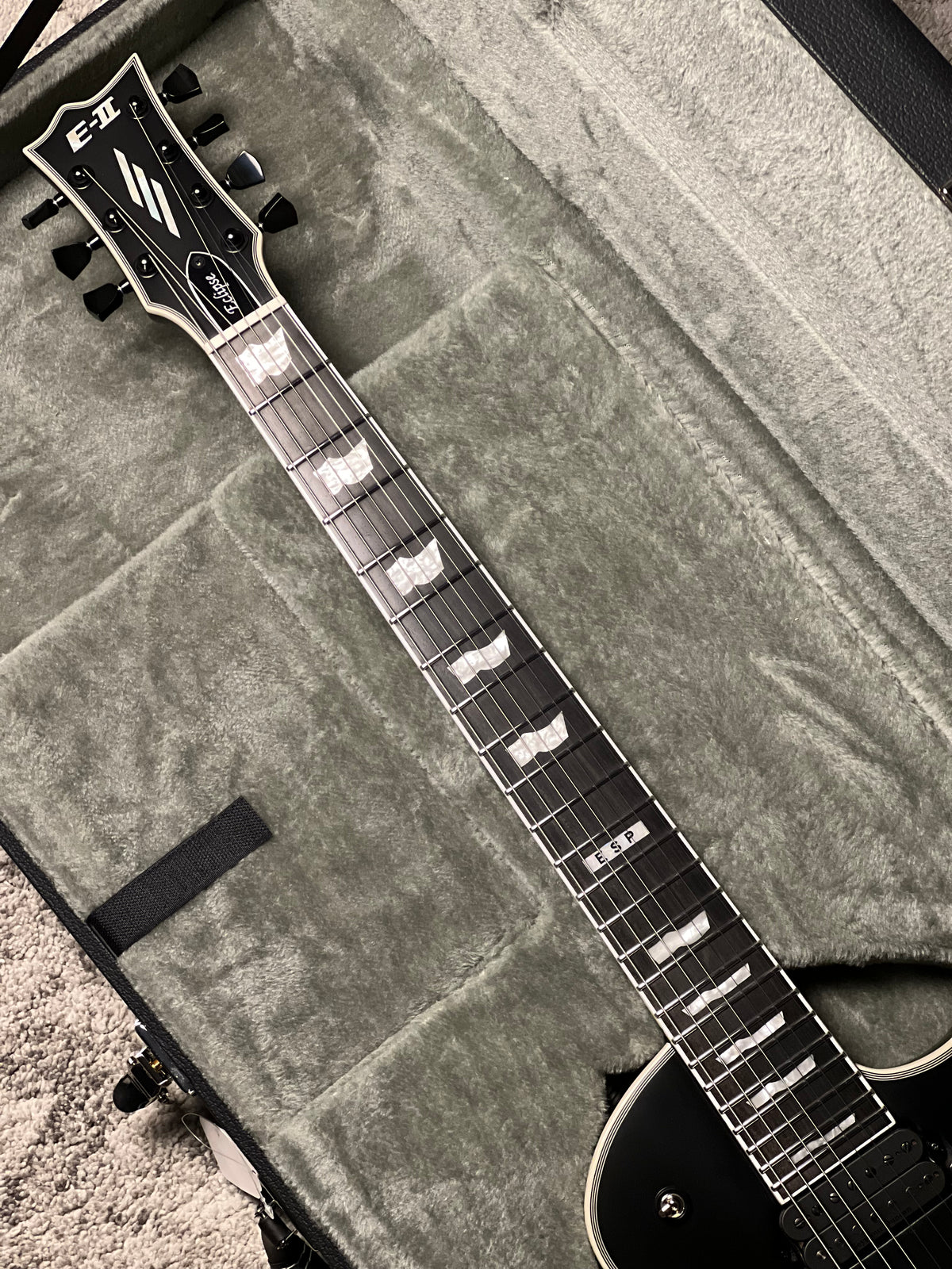 ESP E-II Eclipse-7 EverTune in Black Satin ES8195253