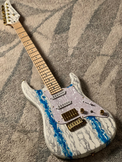 SLX X Dhatarattha Custom DST in Antarctic Shmear with Maple FB