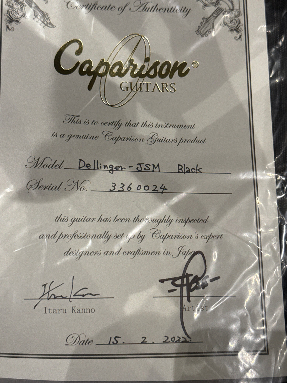 Caparison Dellinger-JSM Black 3360024