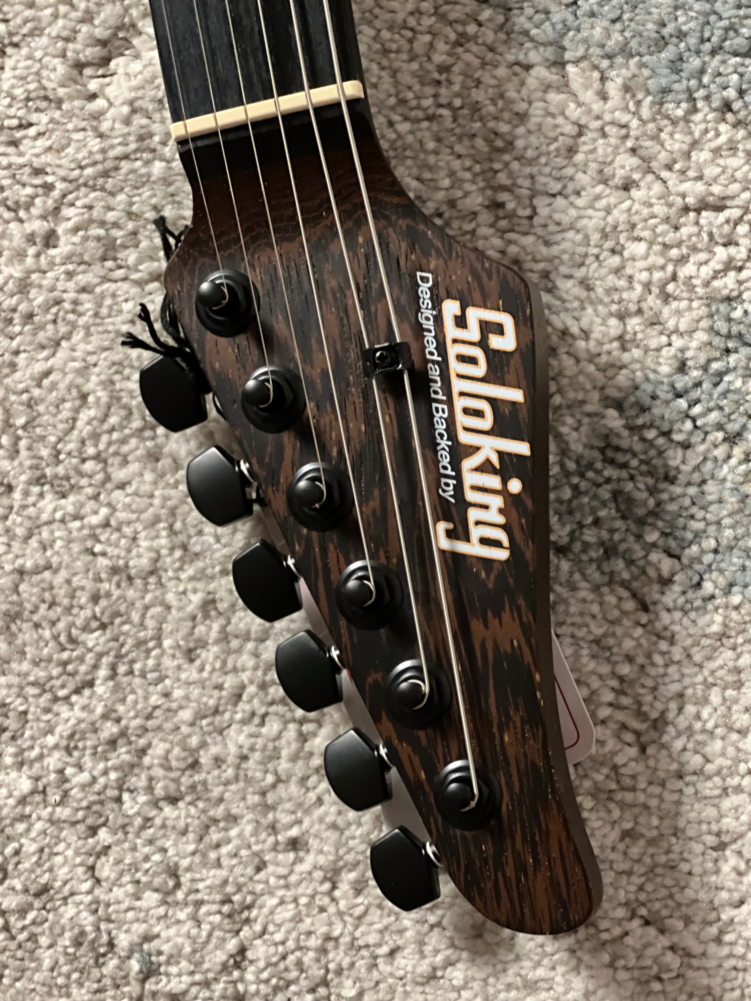 Soloking MJM-1 Custom HH with Wenge Neck in Driftwood Black