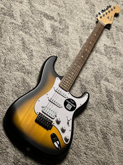 Squier Debut Series Stratocaster HSS with Laurel FB in 2 Tone Sunburst