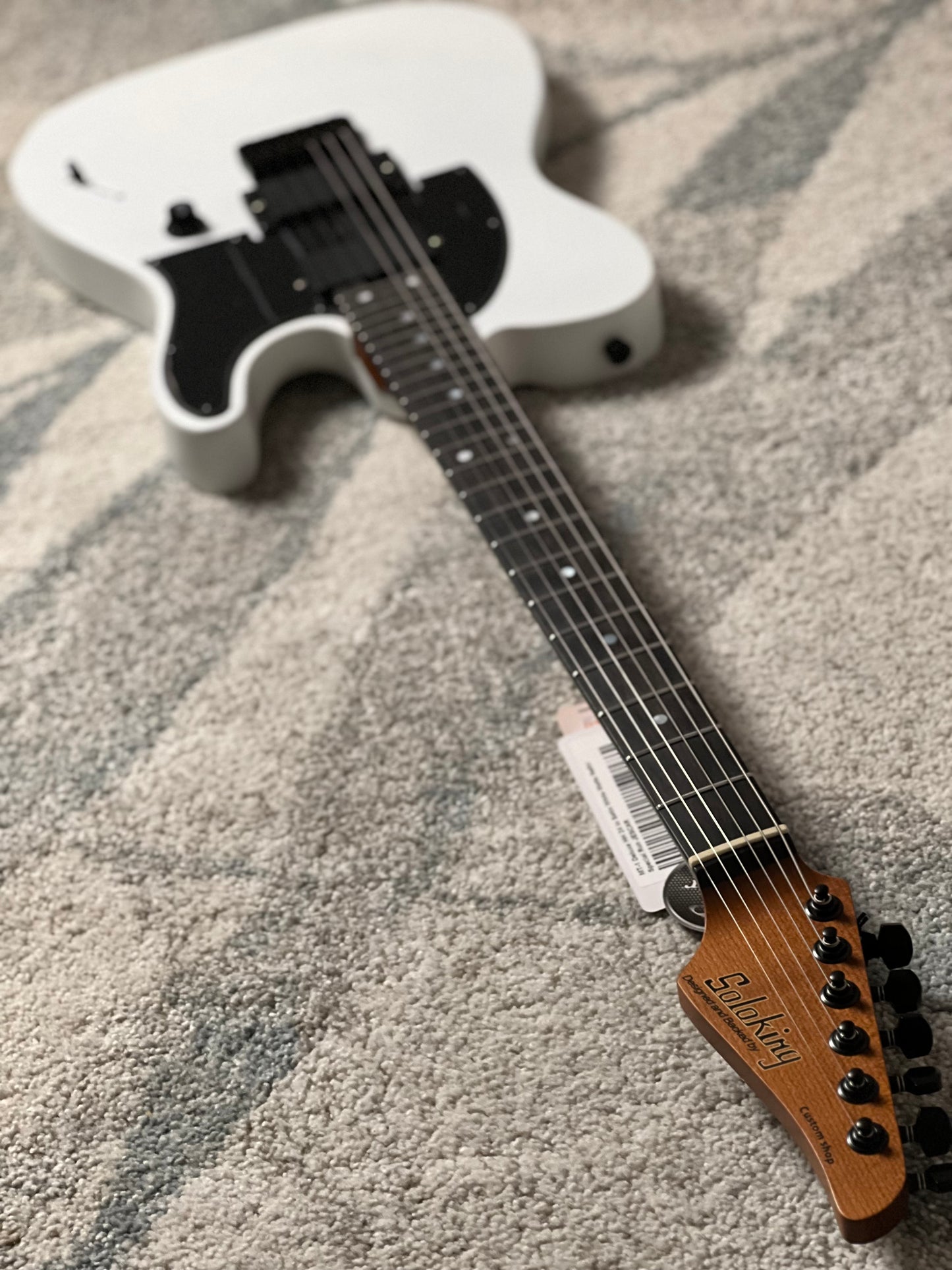 Soloking MT-1 Deluxe HH 24 in Satin White Matte Nafiri Special Run JESCAR