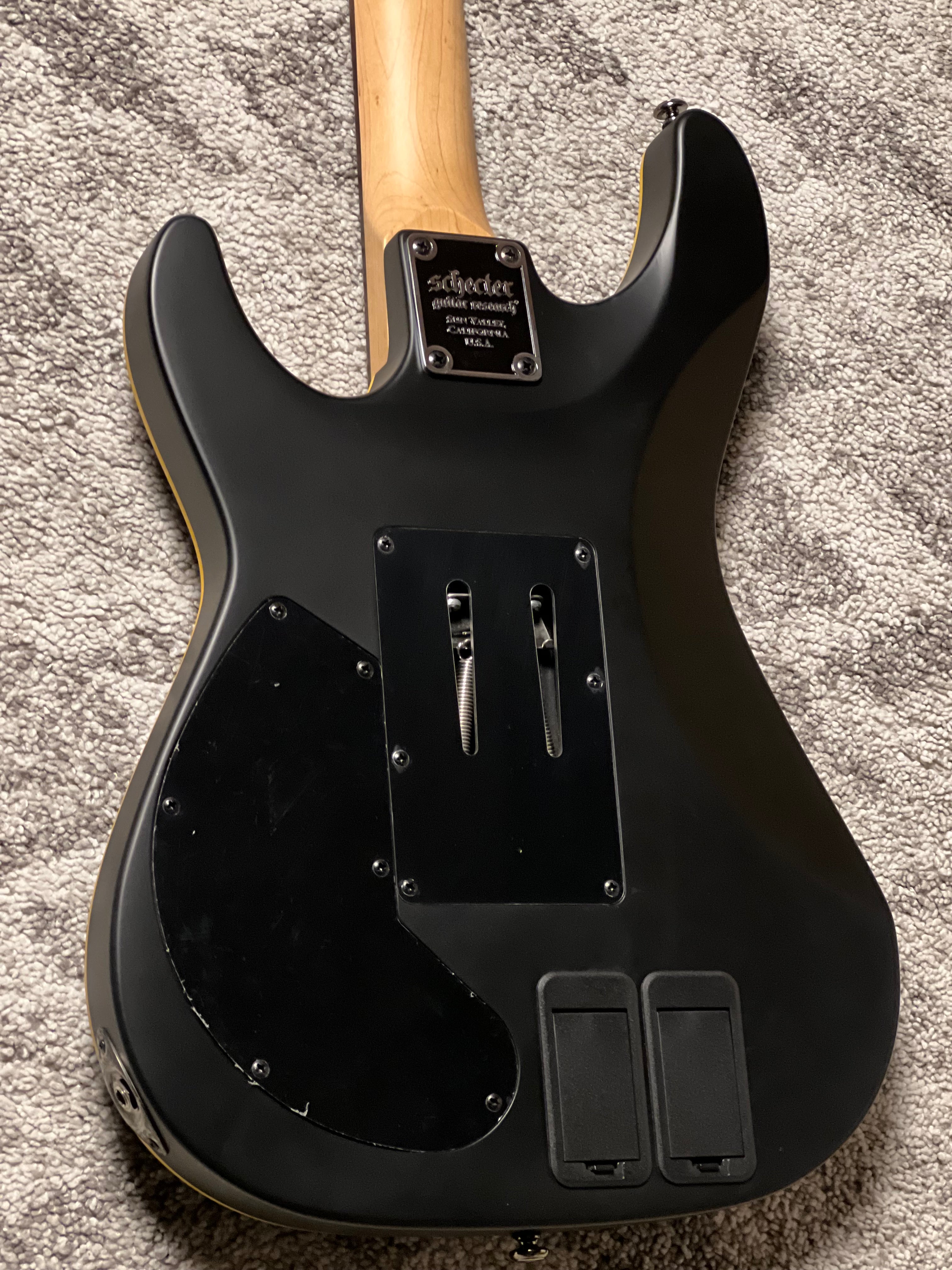 Schecter Demon-6 FR-S in Aged Black Satin – nafiriguitar.com
