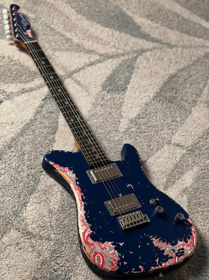 Dhatarattha Performance DTL HH in Navy Blue Over Pink Paisley with RW FB
