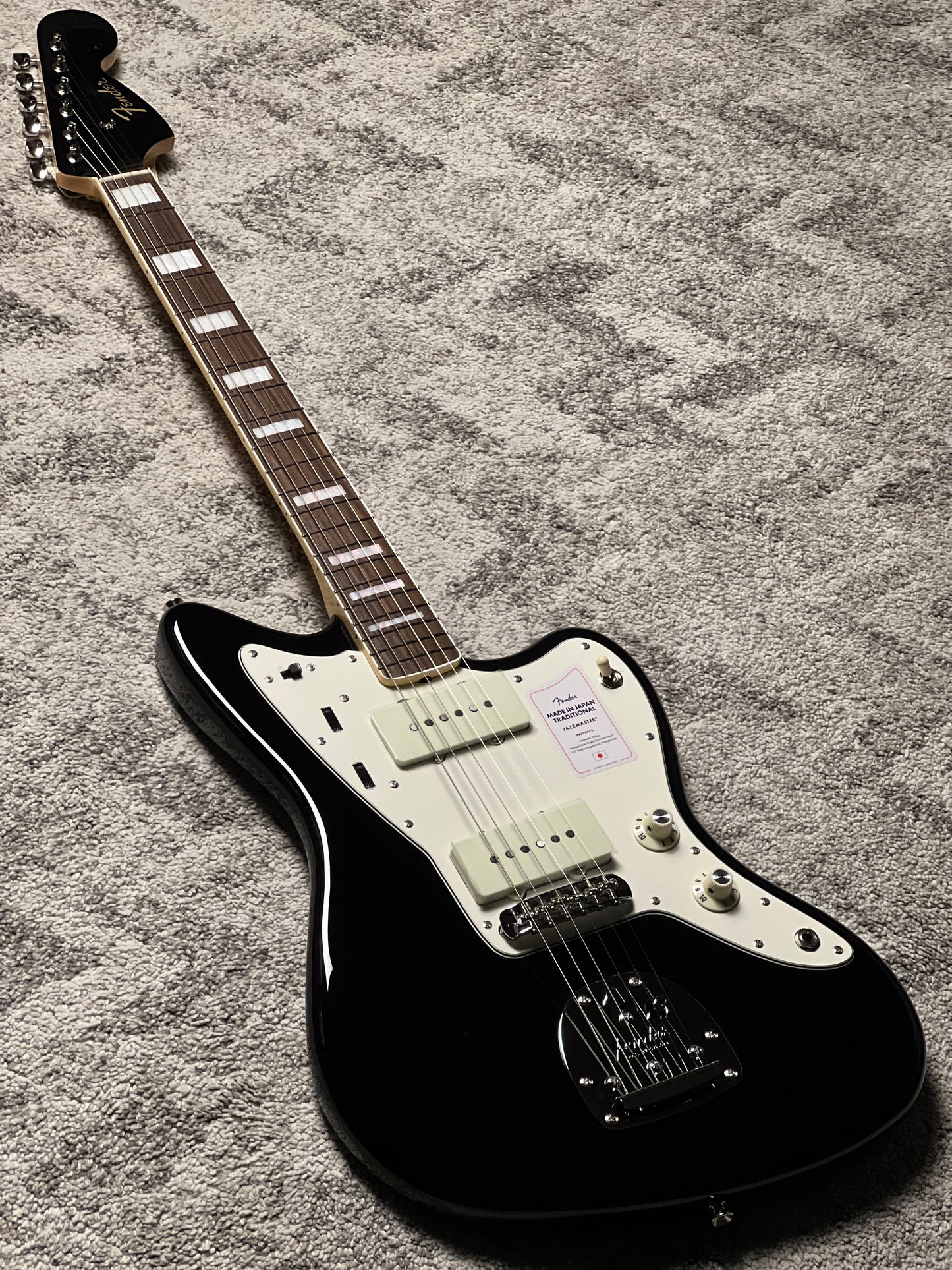 Fender Japan Traditional Late 60s Jazzmaster with RW FB in Black JD26002545