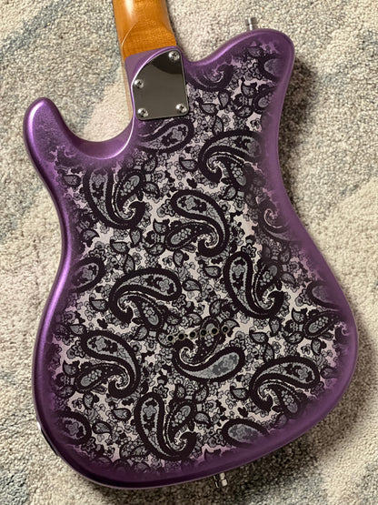 Dhatarattha Performance DTL in Purple Burst Over Black Paisley with Rosewood FB