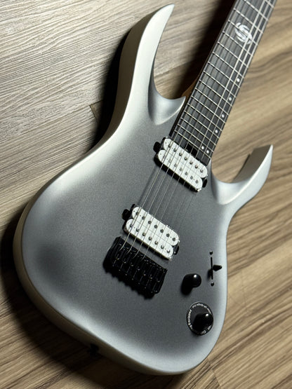 SQOE SEIB7S 7 String in Satin Neon Silver