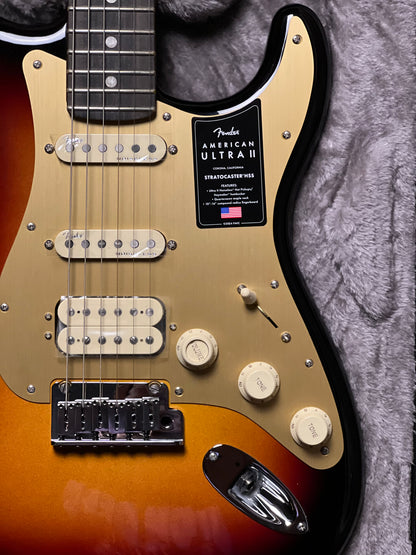 Fender American Ultra II Stratocaster HSS with Ebony FB in Ultraburst US25024570
