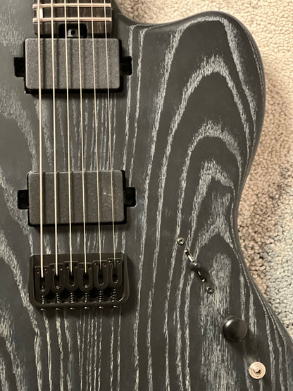 Soloking MJM-1 Custom Baritone HH with Wenge Neck in Driftwood Black