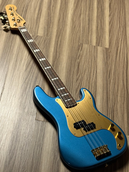 Squier 40th Anniversary Gold Edition Precision Bass in Lake Placid Blue (USED) ISSF22003756