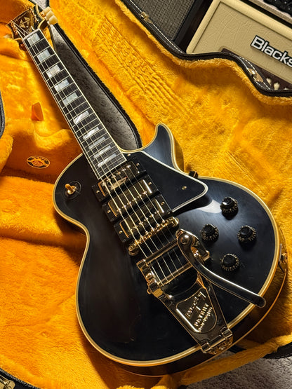 Gibson 1957 Les Paul Custom Reissue 3-Pickup Bigsby in Ebony w/Case 751507