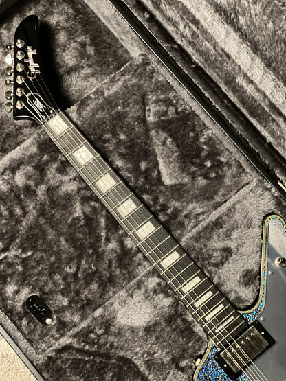 Epiphone Lzzy Hale Explorer Custom in Black Diamond Holographic Sparkle