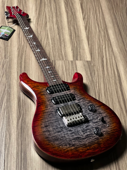 PRS SE Studio in Charcoal Cherry Burst
