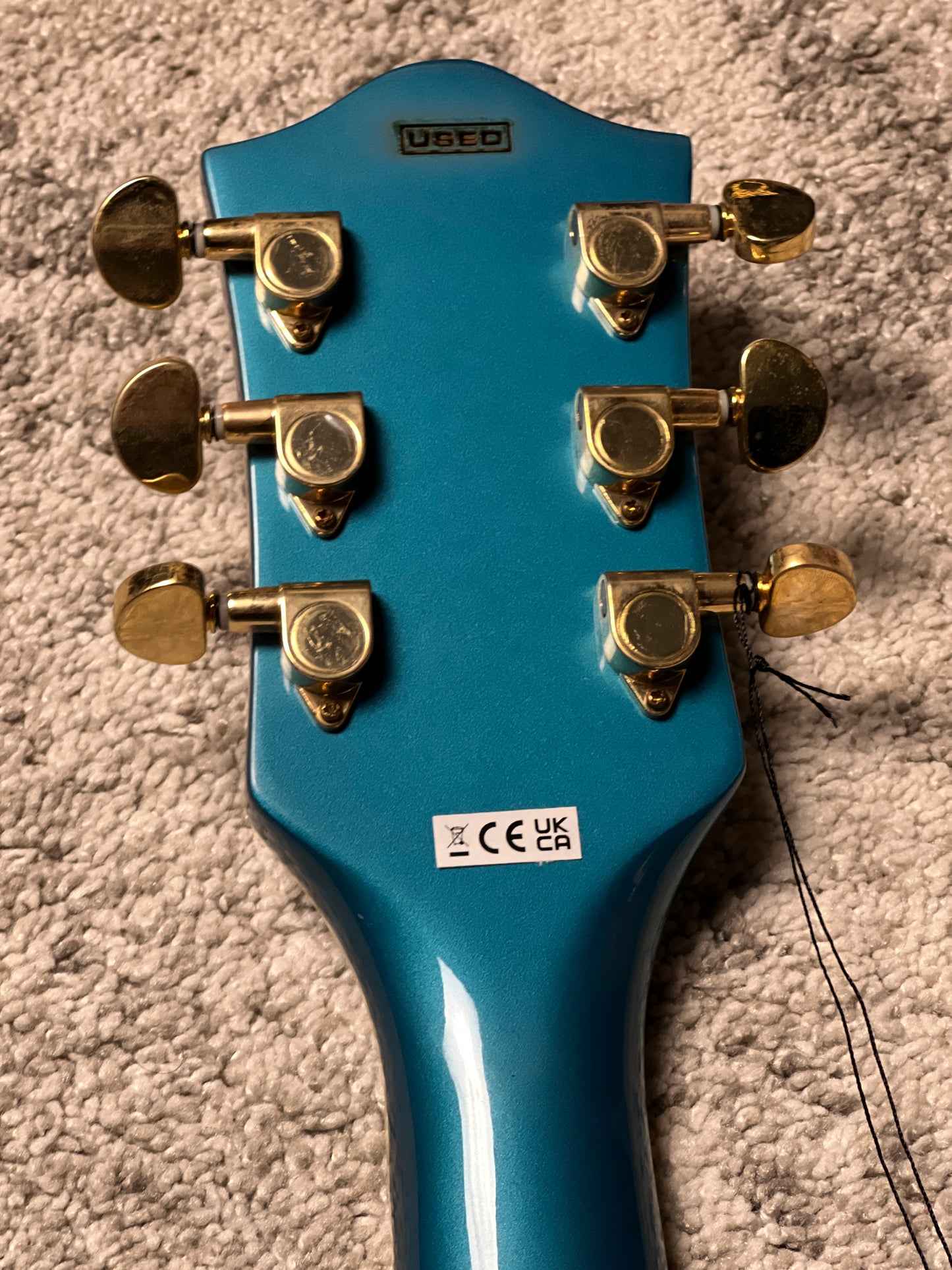 Gretsch G2410TG Streamliner Hollow Body Single-Cut with Laurel FB in Ocean Turquoise (USED)