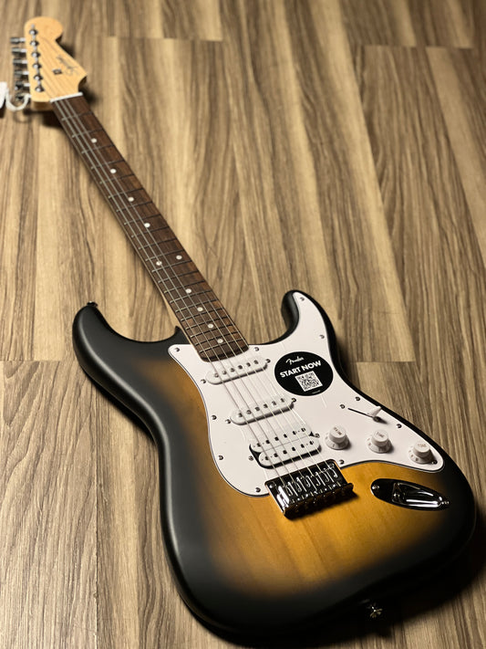Squier Debut Series Stratocaster HT HSS with Laurel FB in 2 Tone Sunburst