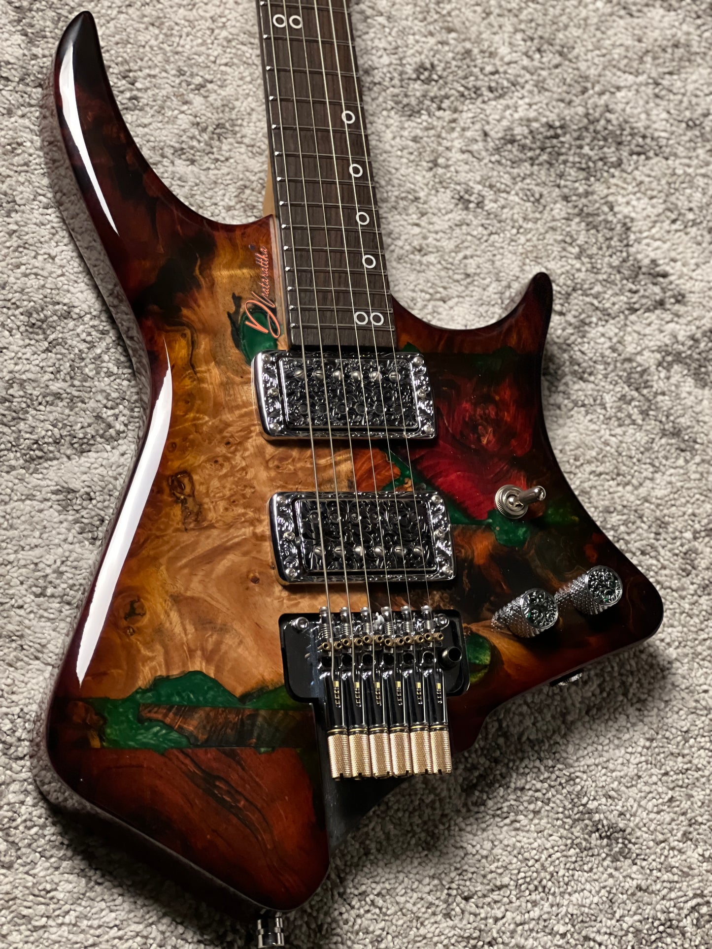 Dhatarattha Custom DHL in Solar Flare Burl Top with RW FB Nafiri Special Run