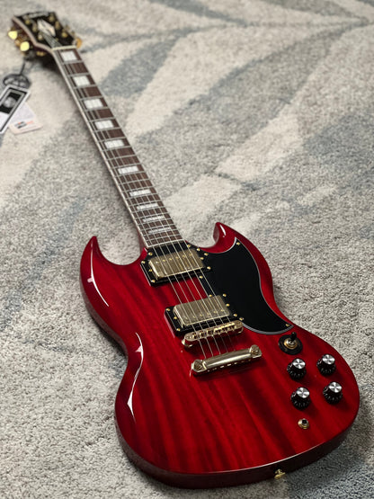 Soloking SG60 MKII in Transparent Red Cherry with Gold Hardware