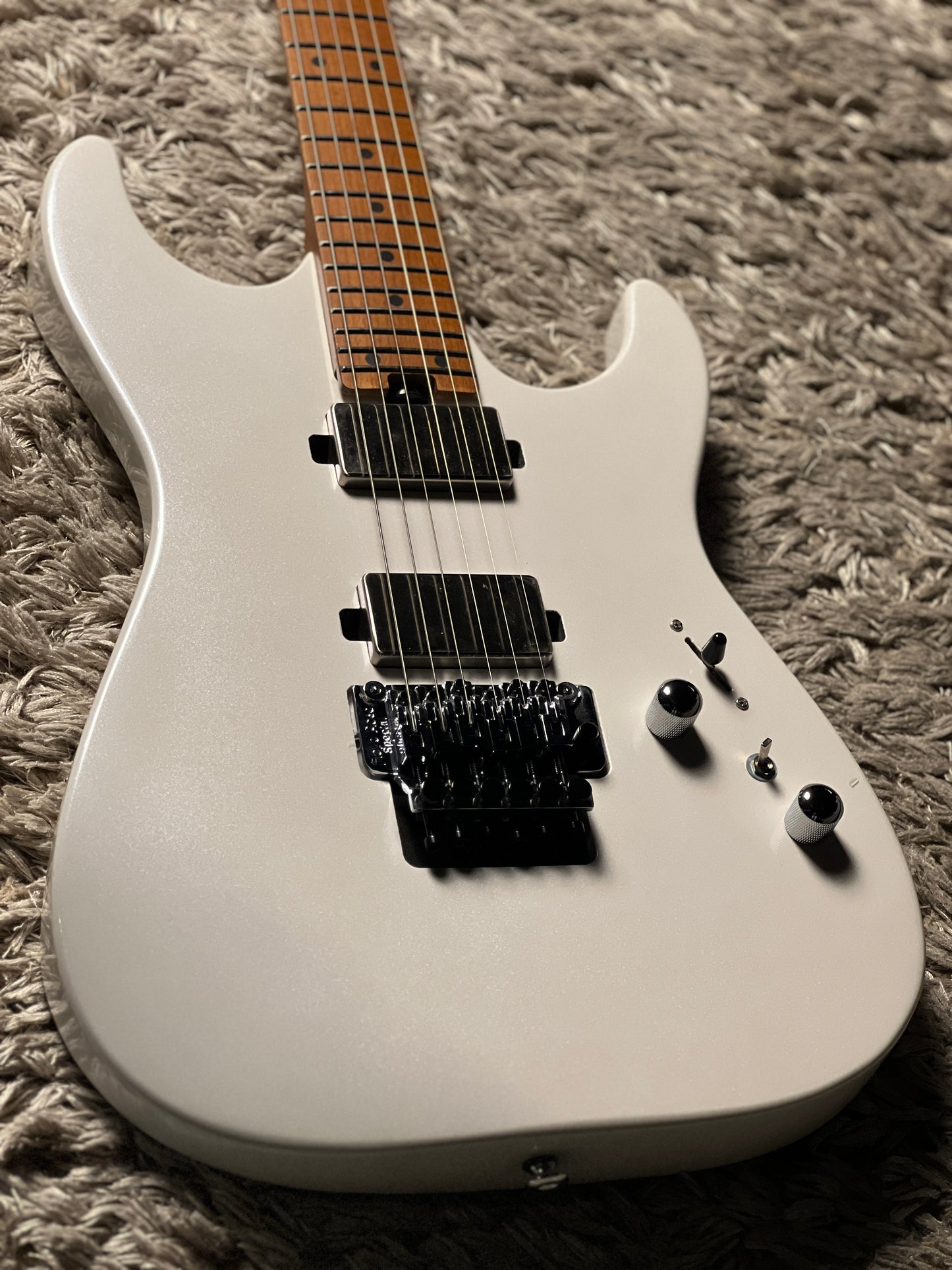 Soloking MS-1 Custom 24 HH FR Flat Top in Pearl White Metallic Nafiri Special Run