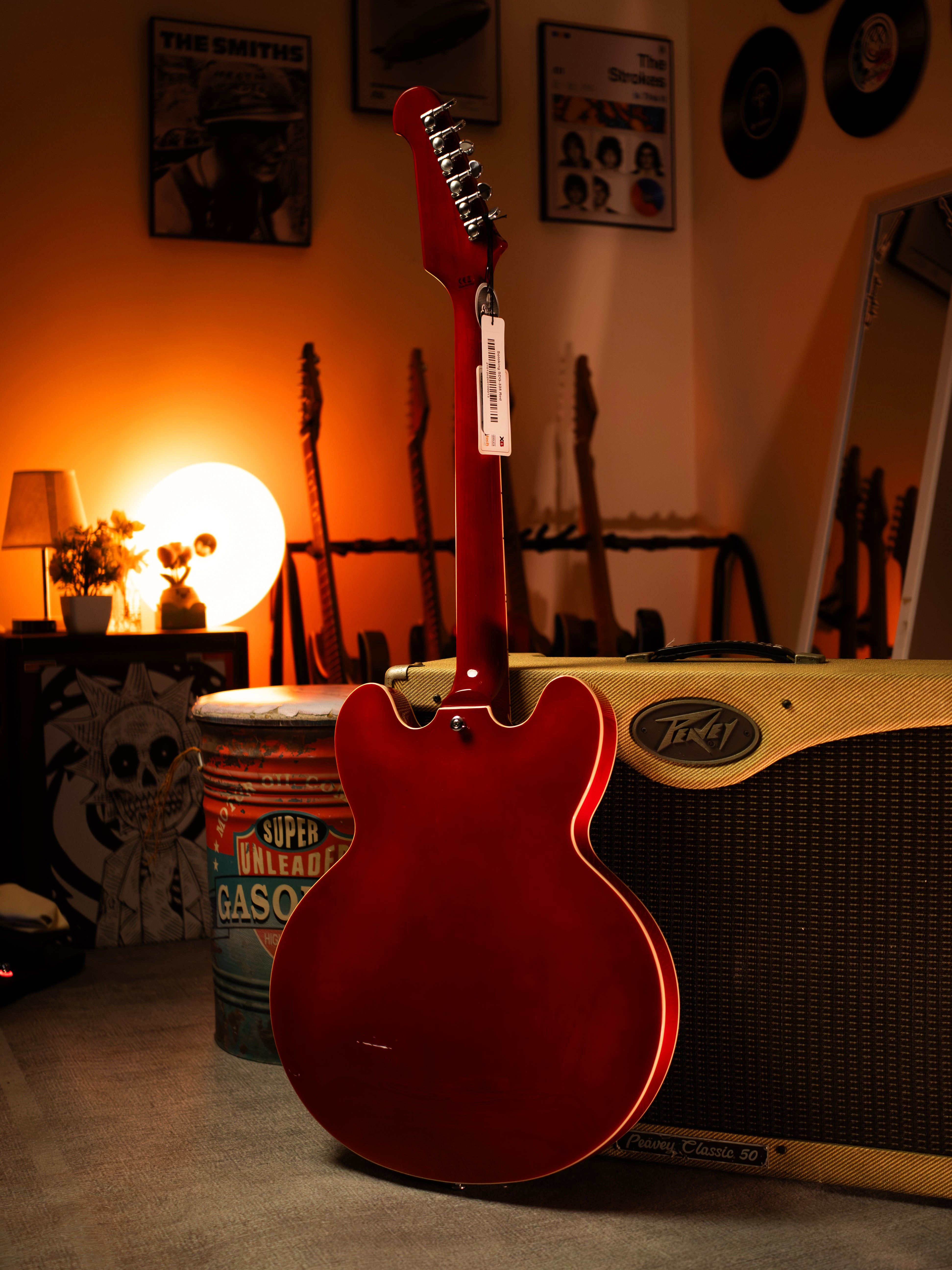 Soloking SDG-335 Dave Grohl Style Tribute in Cherry Red