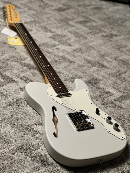 Fender MIJ Limited Kusumi Color Telecaster Thinline with RW FB In Kusumi White JD24021247