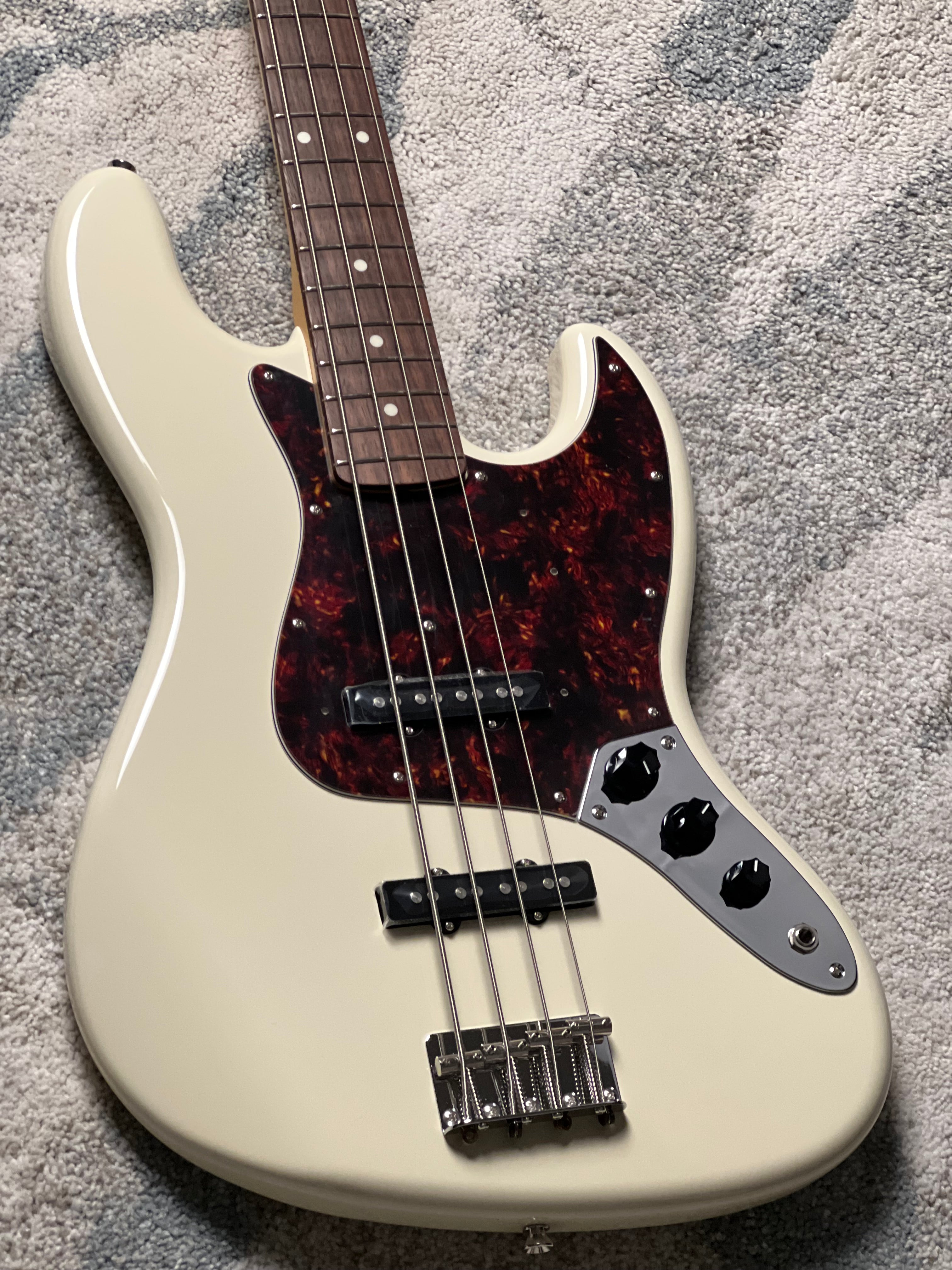 Tokai TJB-55 OWH/R Jazz Sound Bass Japan in Olympic White 230127