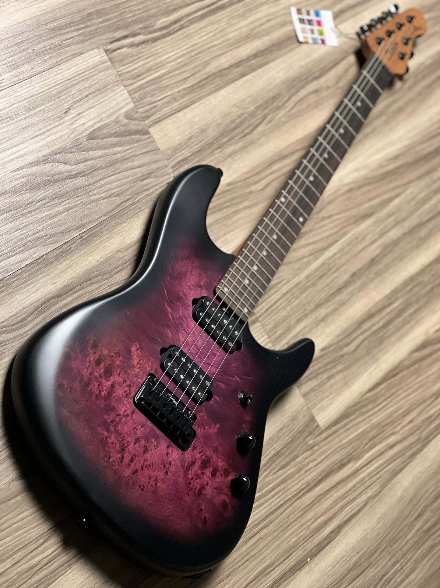 Sterling by Music Man Jason Richardson Cutlass Signature in Cosmic Purple Burst Satin