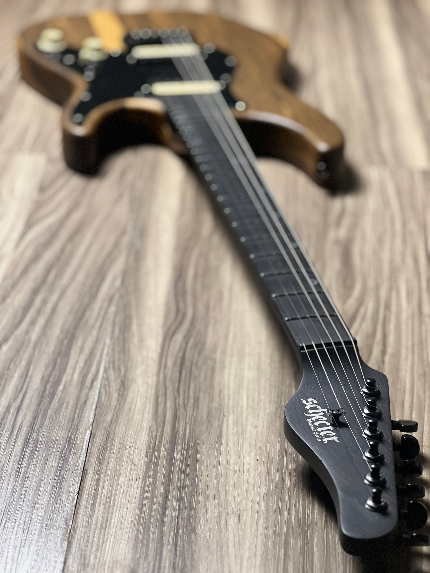 Schecter Sun Valley Super Shredder Exotic HT Black Limba in Natural Satin W23090802