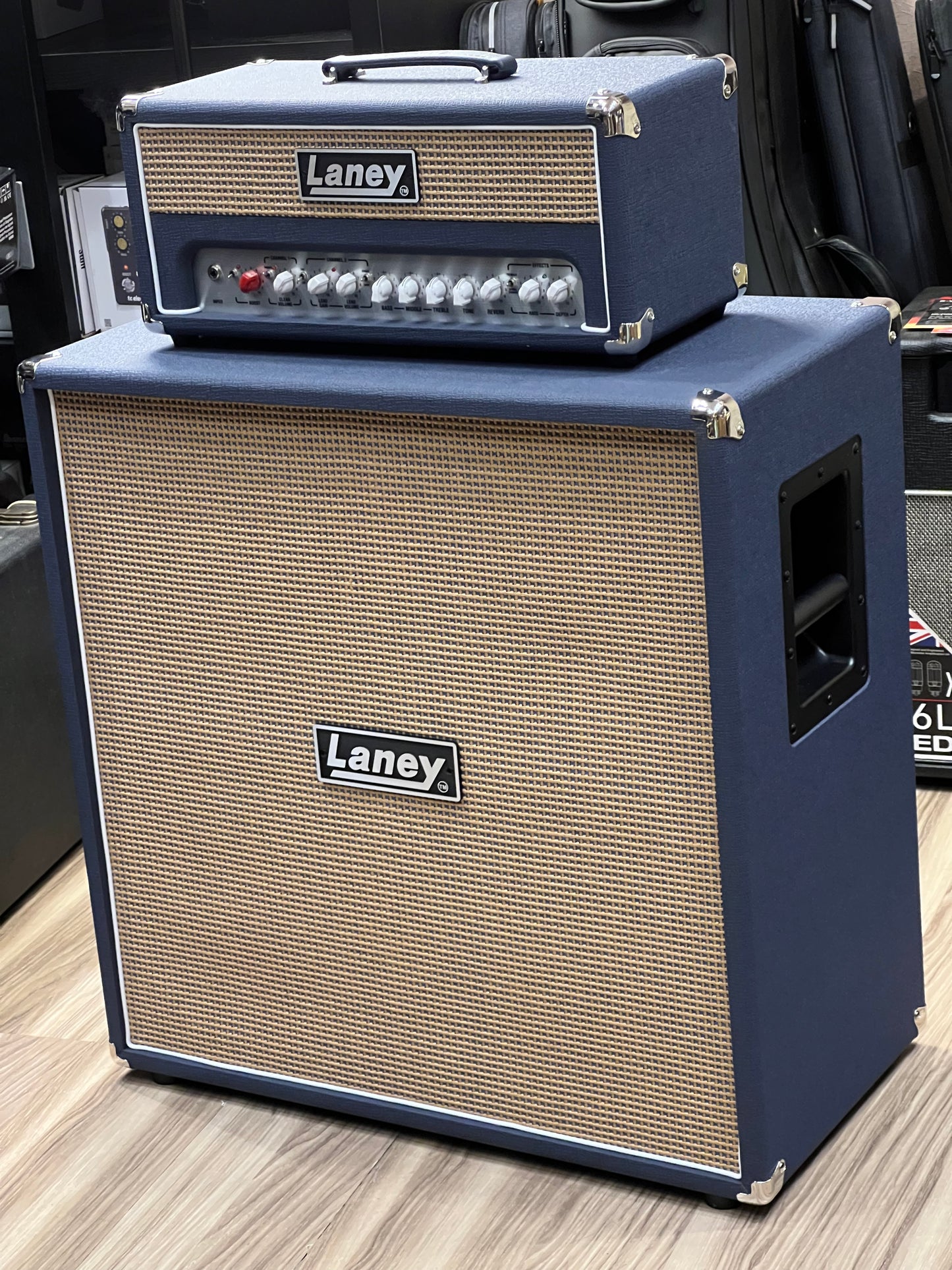 Laney LF-Supertop 120-watt Amplifier Head with LF412 240-watt 4x12" Speaker Cabinet