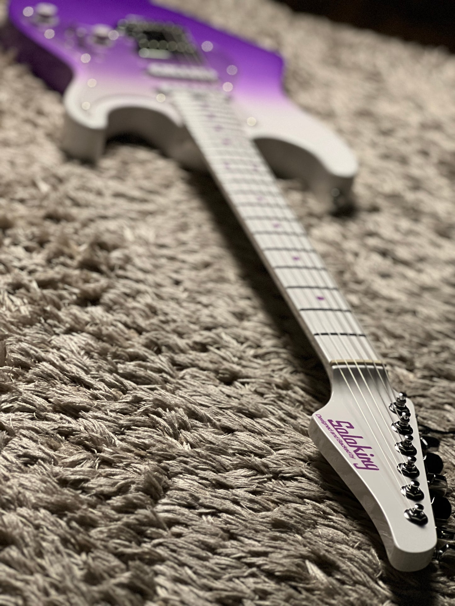 Soloking MS-2 Special in Royal Purple Fade with White Neck Limited Edition