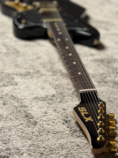 SLX Falcon Classic P90 in Black with Gold Hardware
