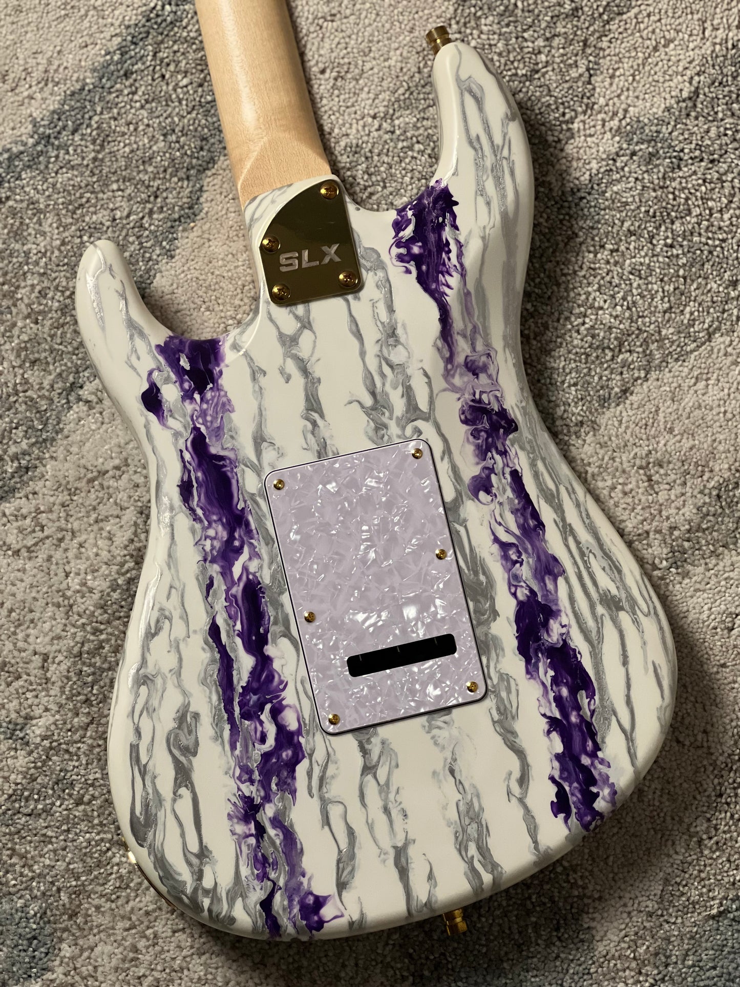 SLX X Dhatarattha Custom DST in Amethyst Shmear with Maple FB