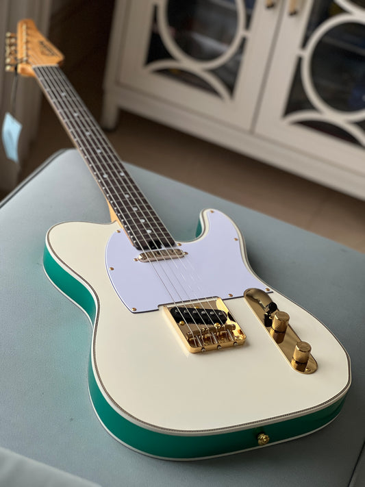 Soloking MT-1G Elite in Vintage White / Sparkle Green with Gold Hardware 2025 Limited Edition