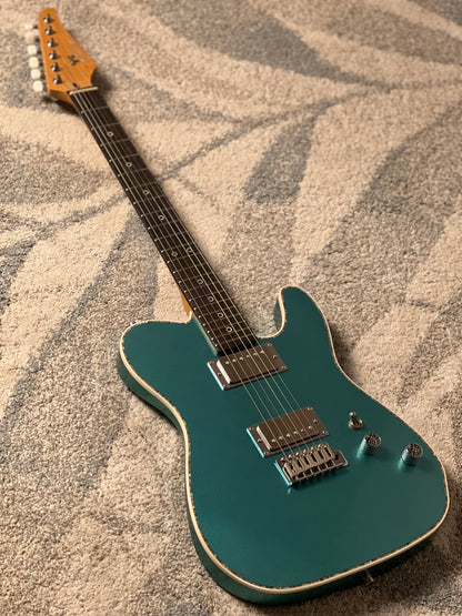 Dhatarattha Custom DTL HH in Turquoise Sparkle with Rosewood FB