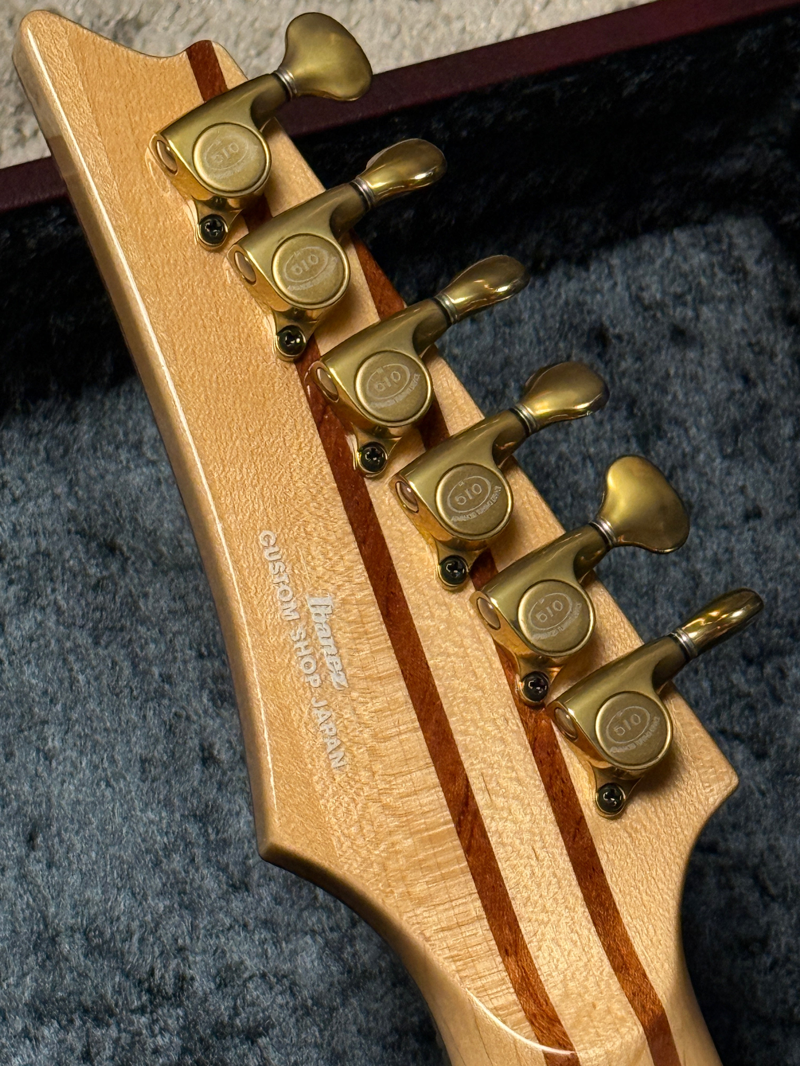 Ibanez Japan Custom Shop Visions IV1RG with Ebony FB in Amber