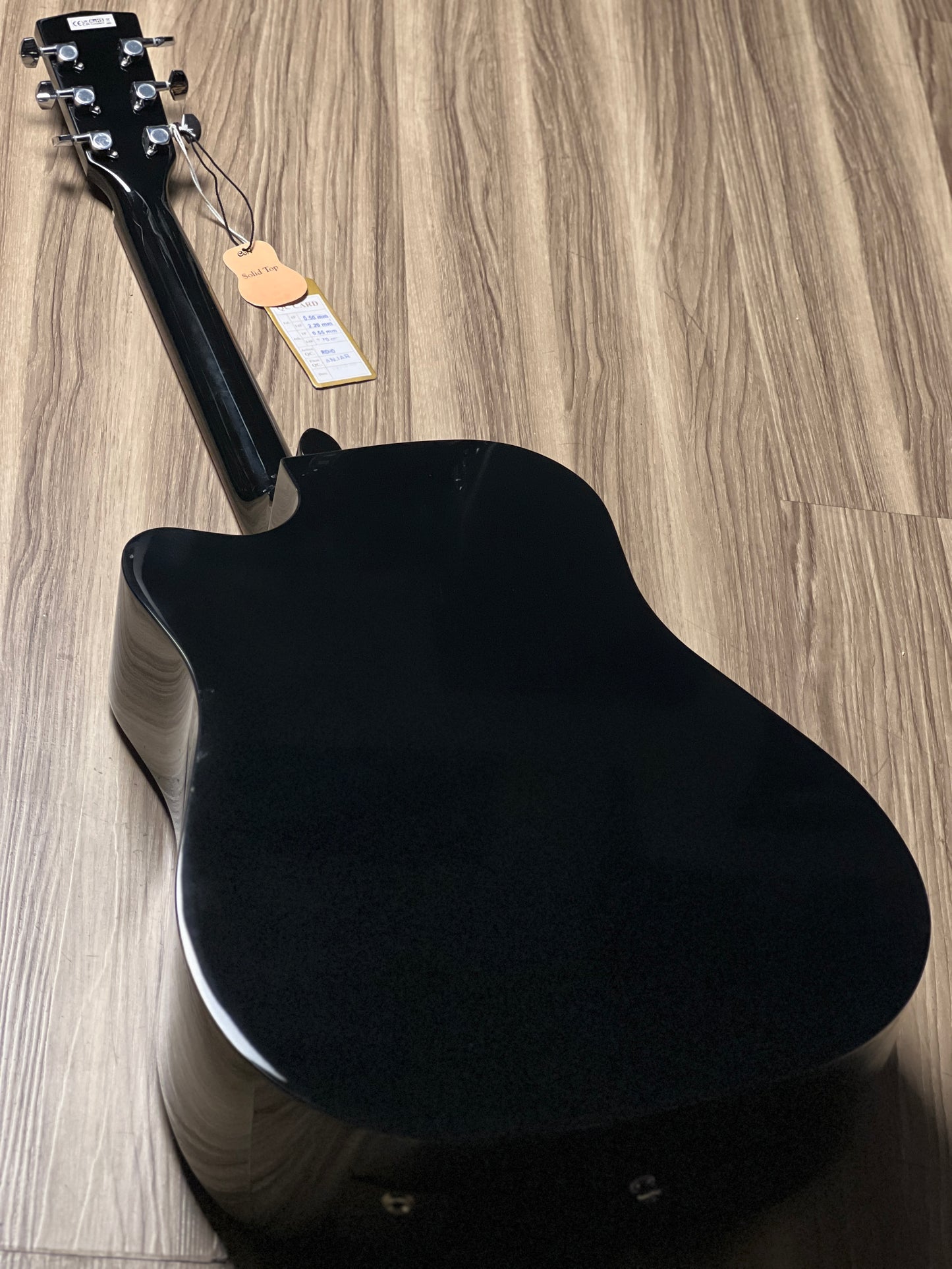 Cort Earth 60CE Acoustic Guitar in Black Gloss