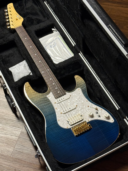 Fujigen FGN Guitars Expert EOS Odyssey in Navy Blue with Hardshell Case F230173
