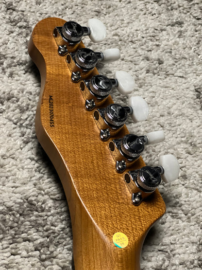 Dhatarattha Performance DTL in Aged Sherwood Green Over Black Paisley with RW FB and Nitrocellulose Lacquer Relic