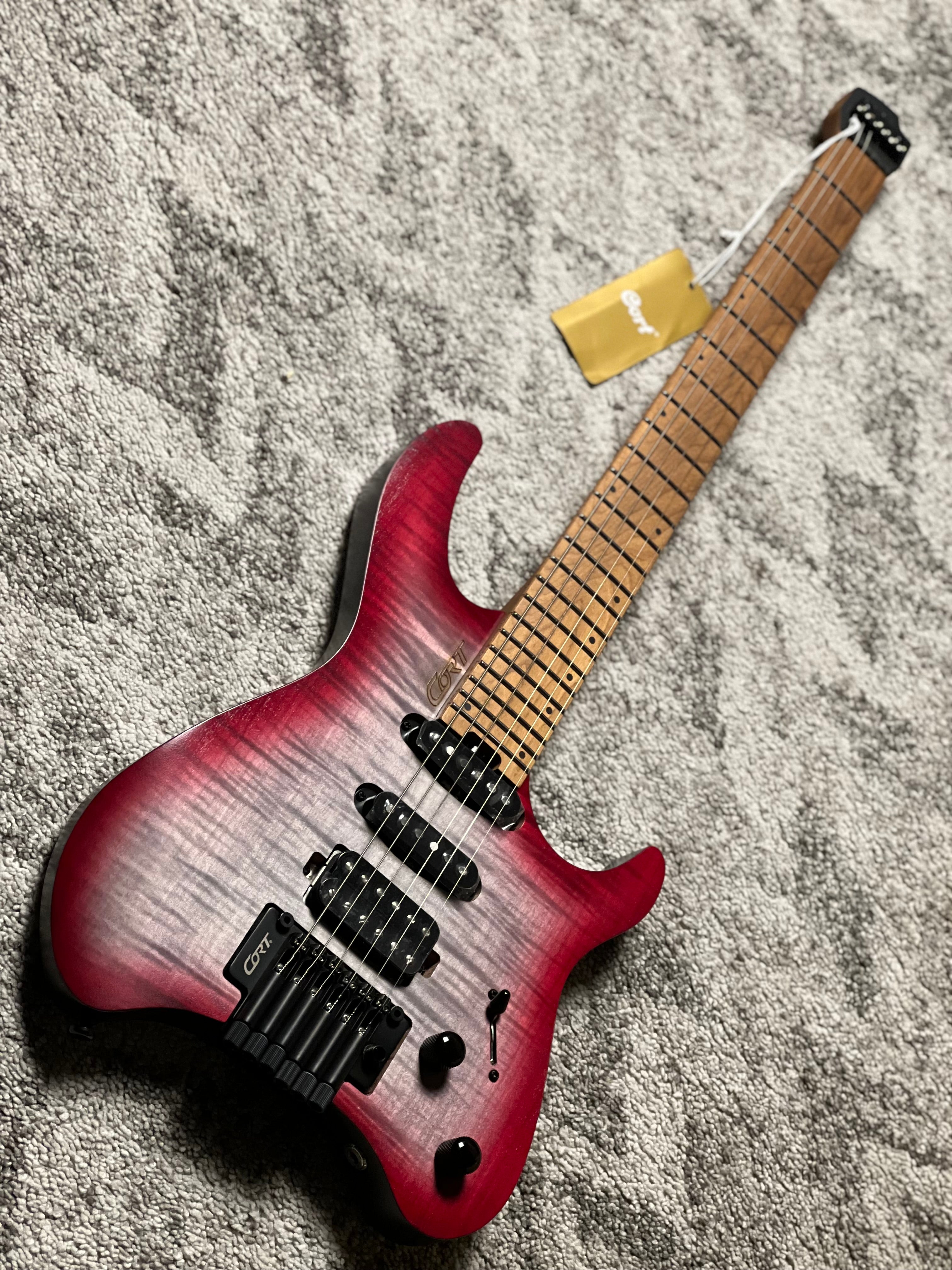 Cort Space G6TR Headless Multiscale in Semi Gloss Lava