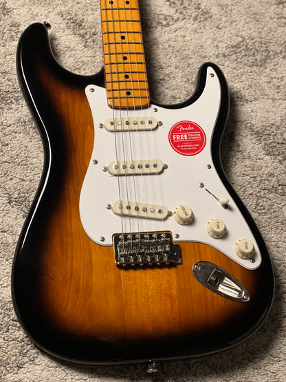 Squier Classic Vibe 50s Stratocaster พร้อม Maple FB ใน 2-Tone Sunburst 