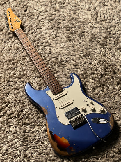 SLX Hawk Antique in Lake Placid Blue Over Sunburst with Nitrocellulose Lacquer