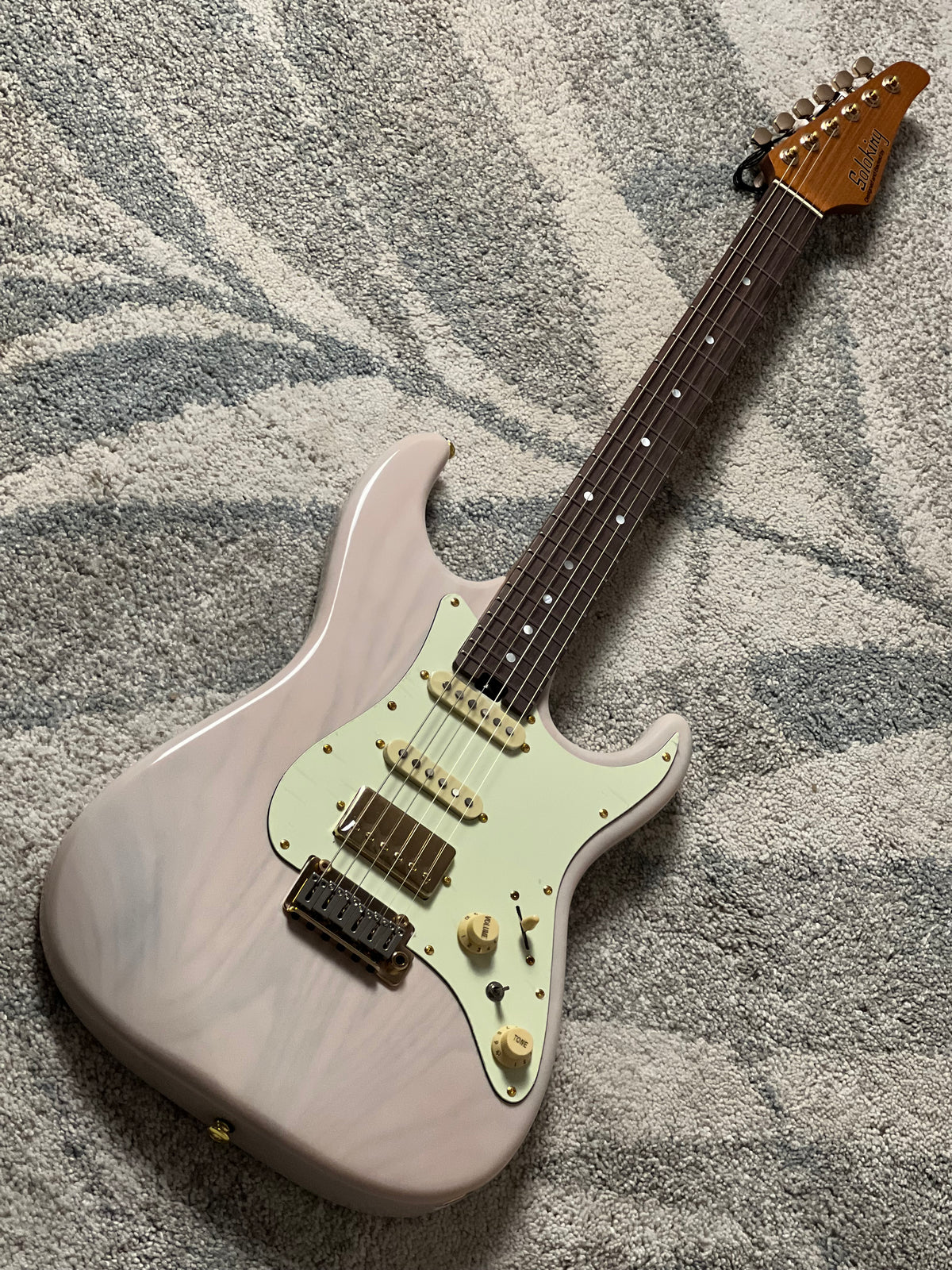 Soloking MS-1 Classic Ash with Rosewood FB in White Blonde Limited Edition