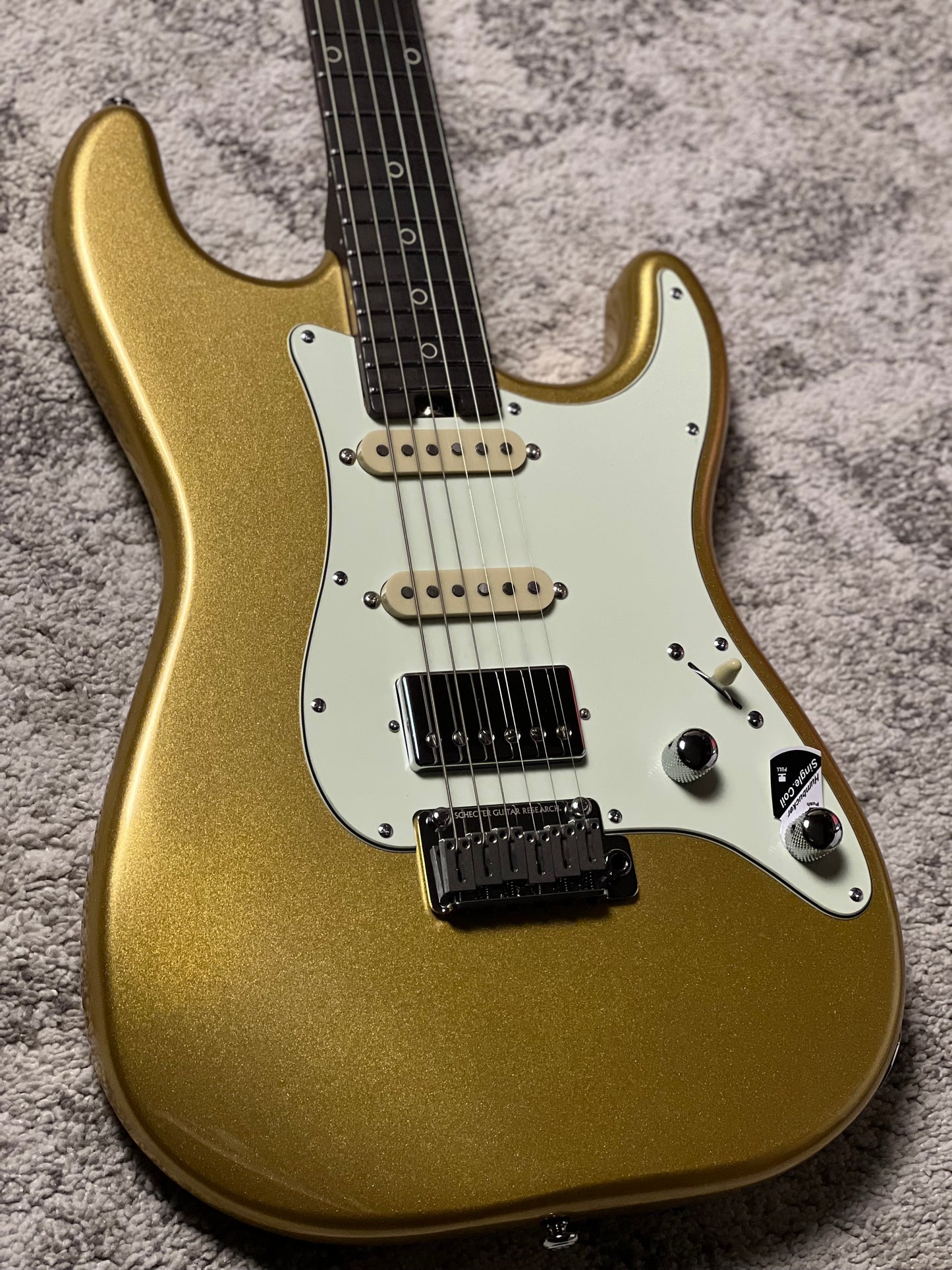 Schecter Nick Johnston Traditional HSS 10th Anniversary in Atomic Saffron IM25030861