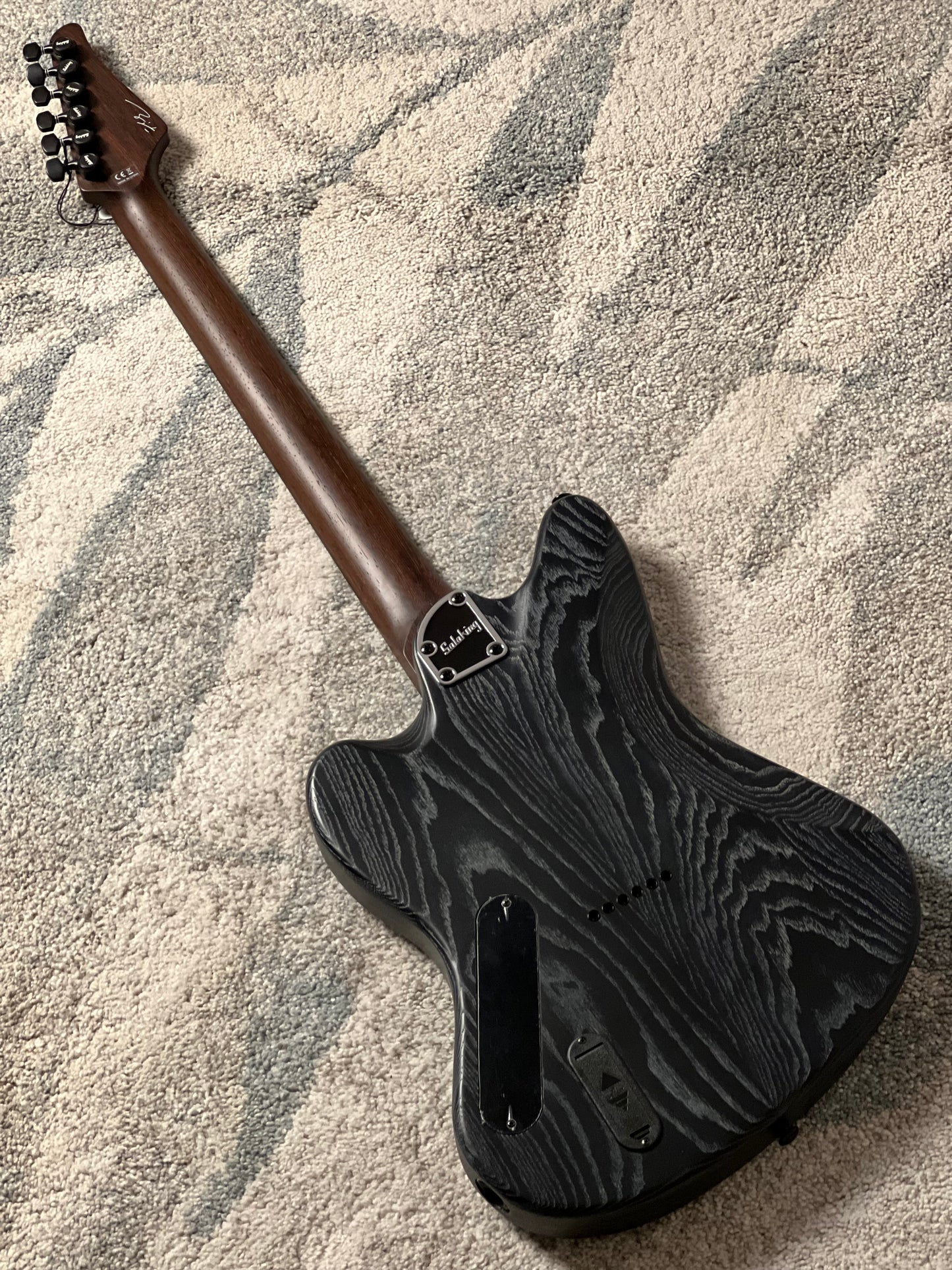 Soloking MJM-1 Custom Baritone HH with Wenge Neck in Driftwood Black